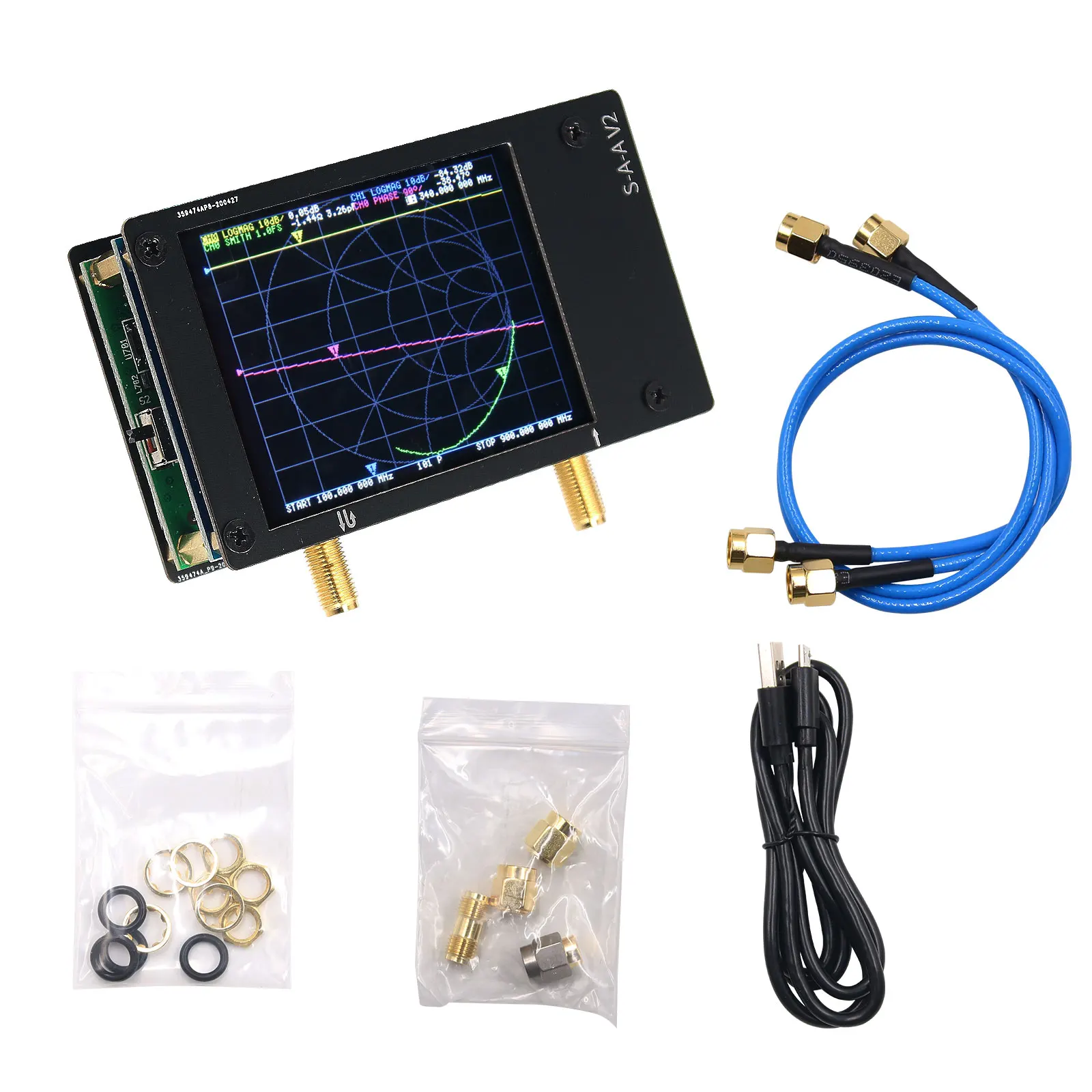 GOOD 50K-3GHz NanoVNA Vector Network Analyzer VNA Antenna Analyzer for Shortwave HF VHF UHF