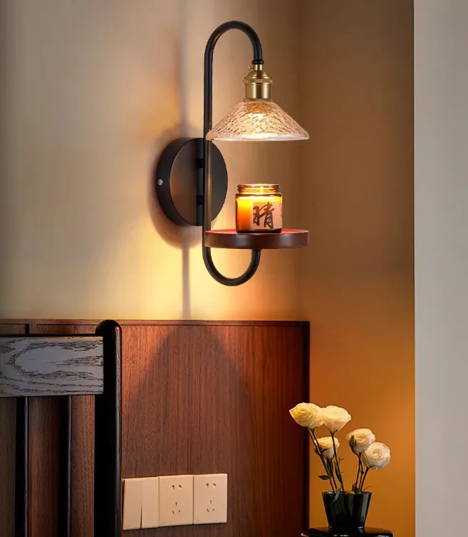 Smart charging living room bedroom bedside creative art aromatherapy atmosphere molten wax wall lamp