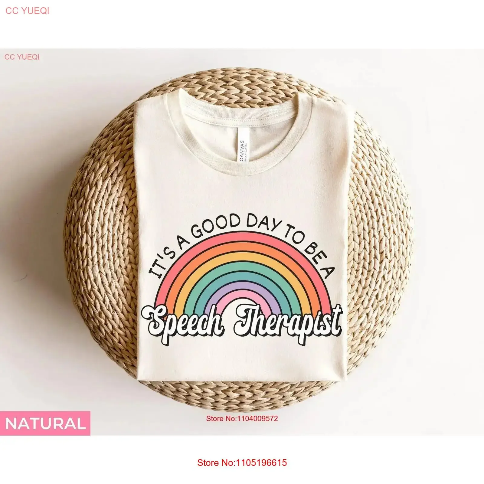Speech TherapisT T Shirt Language Pathologist Therapy Rainbow Teacher SLPA SLP vintage Washed Top For Everyday Wear