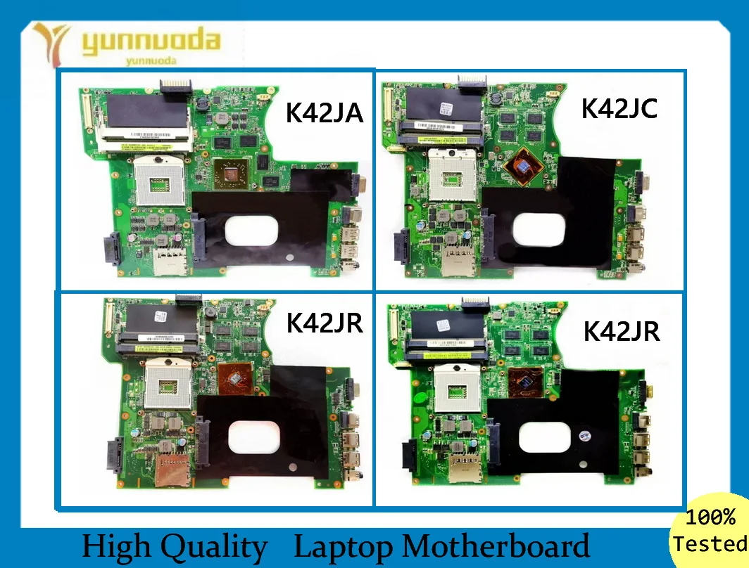 

K42J для ASUS K42JR K42JA K42JC материнская плата для ноутбука 512 м 1G GPU HM55 100% тестирование