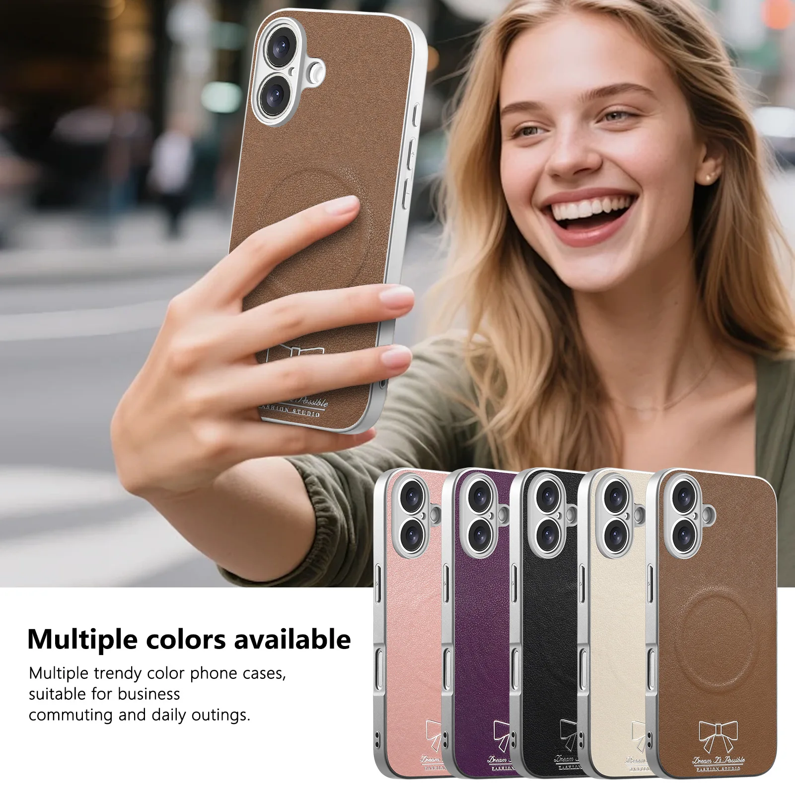 Luxury Bags Dropshipping - ワイヤレス充電磁気弓革ケース Redmi K90 Pro Max K80