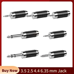 Audio Connector 3.5mm 2.5mm 4.4mm 6.35mm Jack 3 4 Polo Mono Speaker Connectors Consumer Electronics For Microphone Guitar Cable