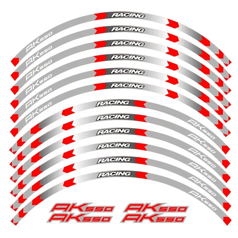 Para KYMCO AK550 AK 550 piezas de motocicleta pegatina decorativa de rueda de contorno - 5