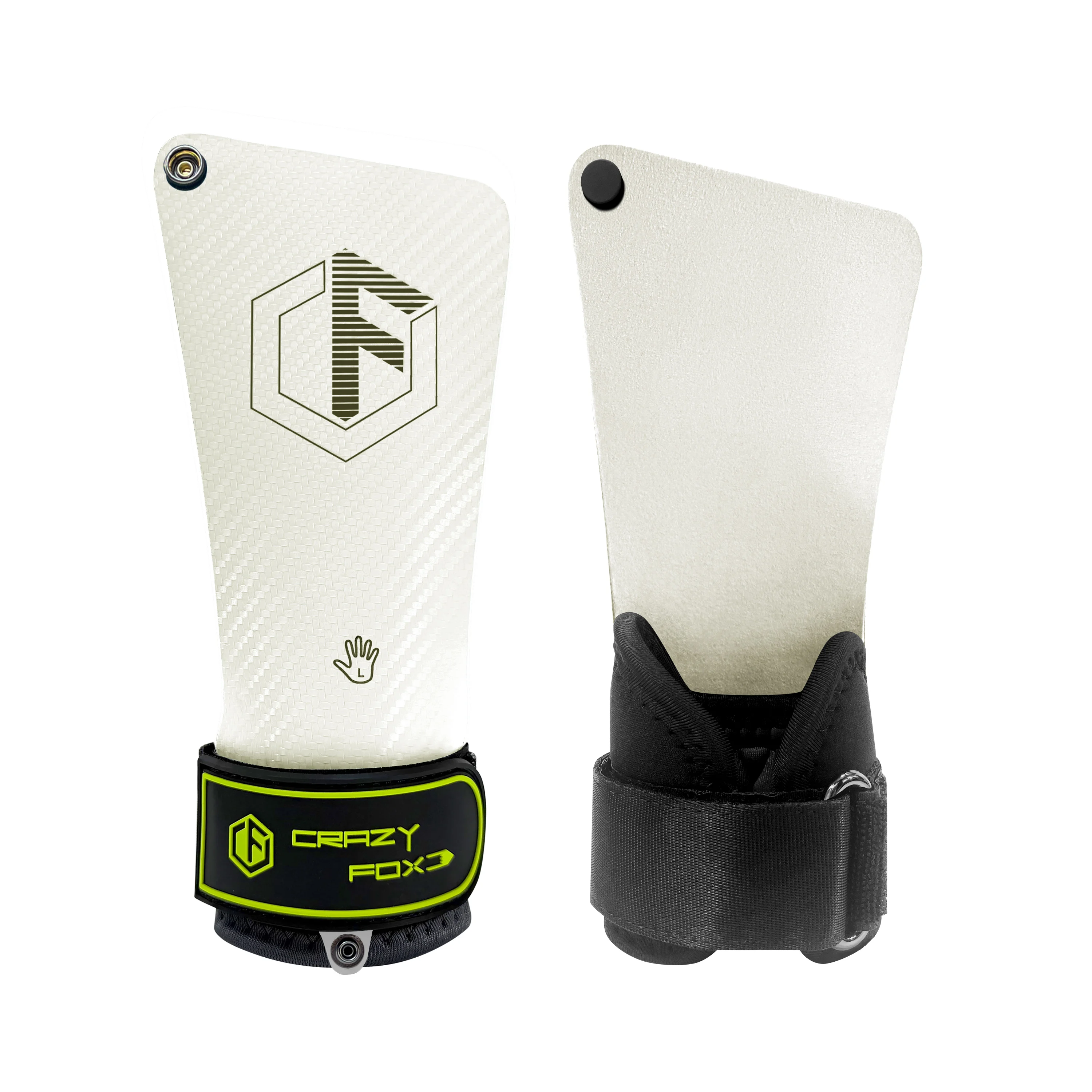 Natural Rubber Gym Hand Grips Non Slip Anti Callus Palm Protector for Weight Lifting Training Fitness Workout