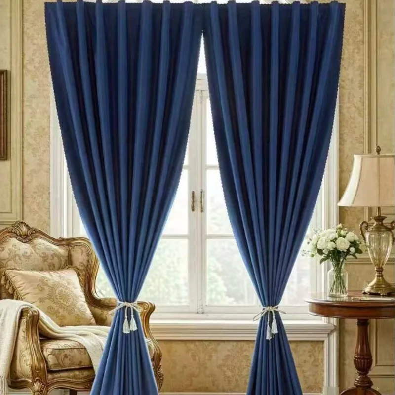 1Panel Self-Adhesive Portable Blackout Curtains, Punch-Free Sunshade Curtains - Heat Insulation Easy Installation