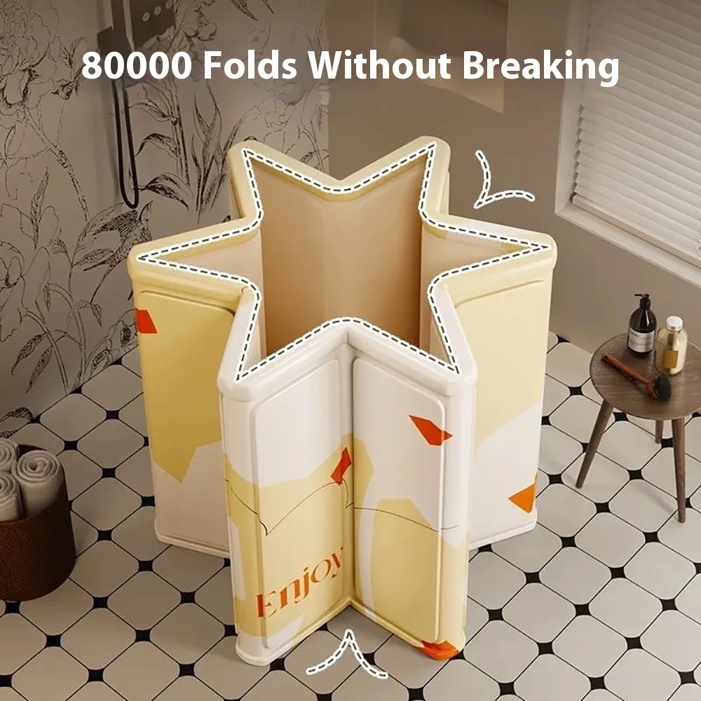 Foldable Bathtub for Adults,Designed for Small Spaces,Features Rapid Drying, and Easy Storage,Helps the Whole Body Relax