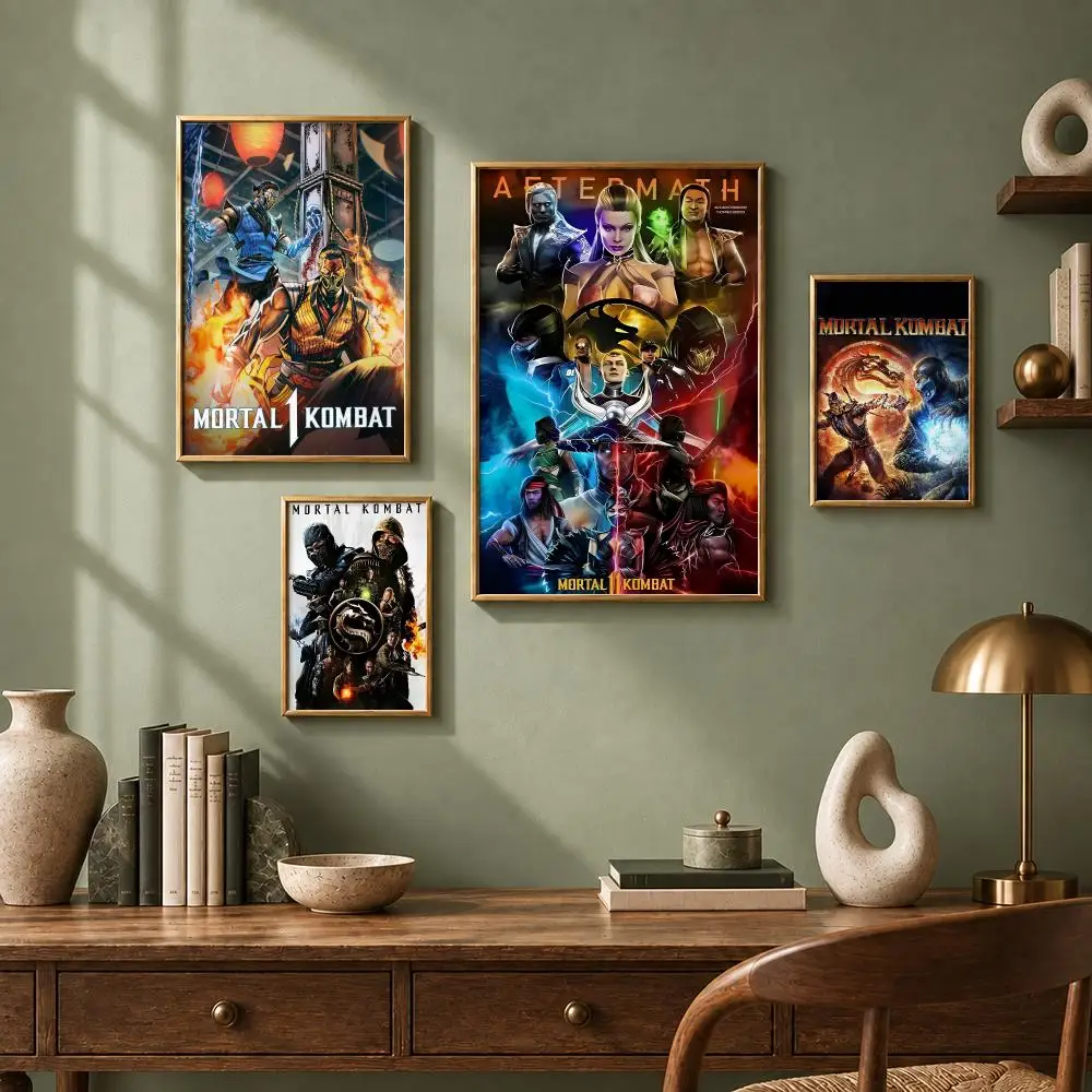 Bold Game M-Mortal KombatS Poster HD Self-Adhesive No Residue After Removal Ideal for All Kinds of Wall Decor