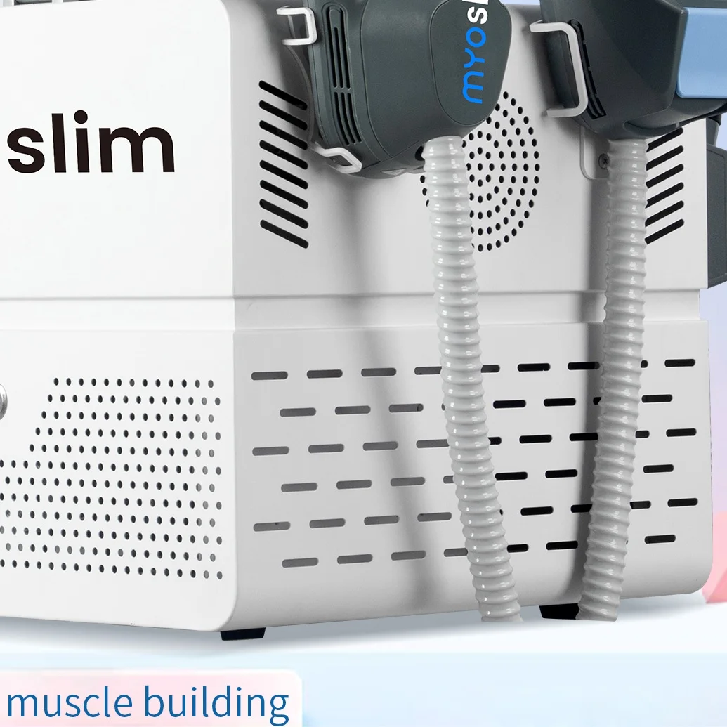 

Профессиональный аппарат для коррекции фигуры Myoslim EMS с 2 рукоятками: сжигание жира, наращивание мышц, оборудование для салонов красоты