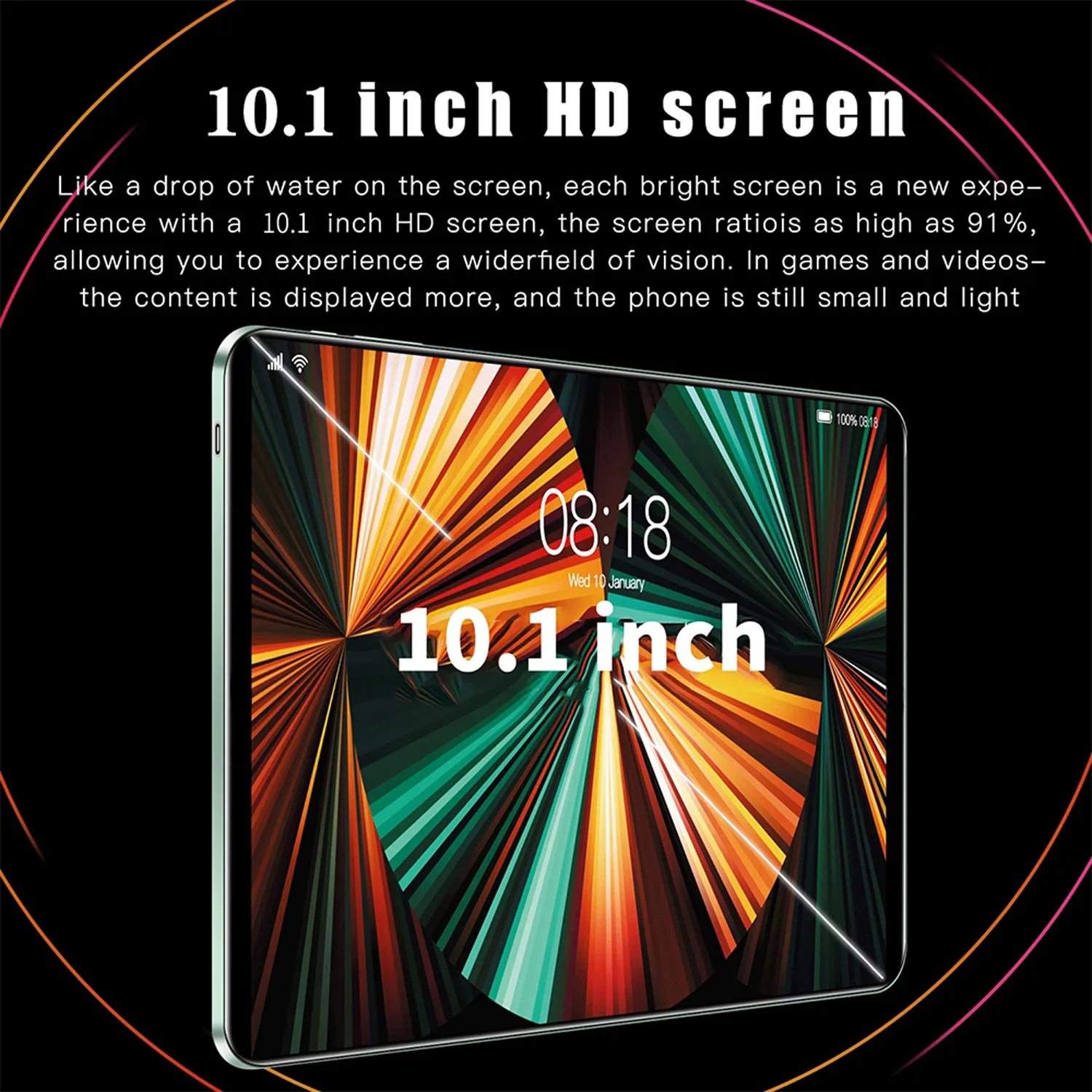 Nowy 10.1 Cal Tablet Pc w wersji globalnej Pad Pro 5G połączenie telefoniczne Dual WIFI Dual karty SIM 8GB + 512GB tablety 8000mAh Android 12.0