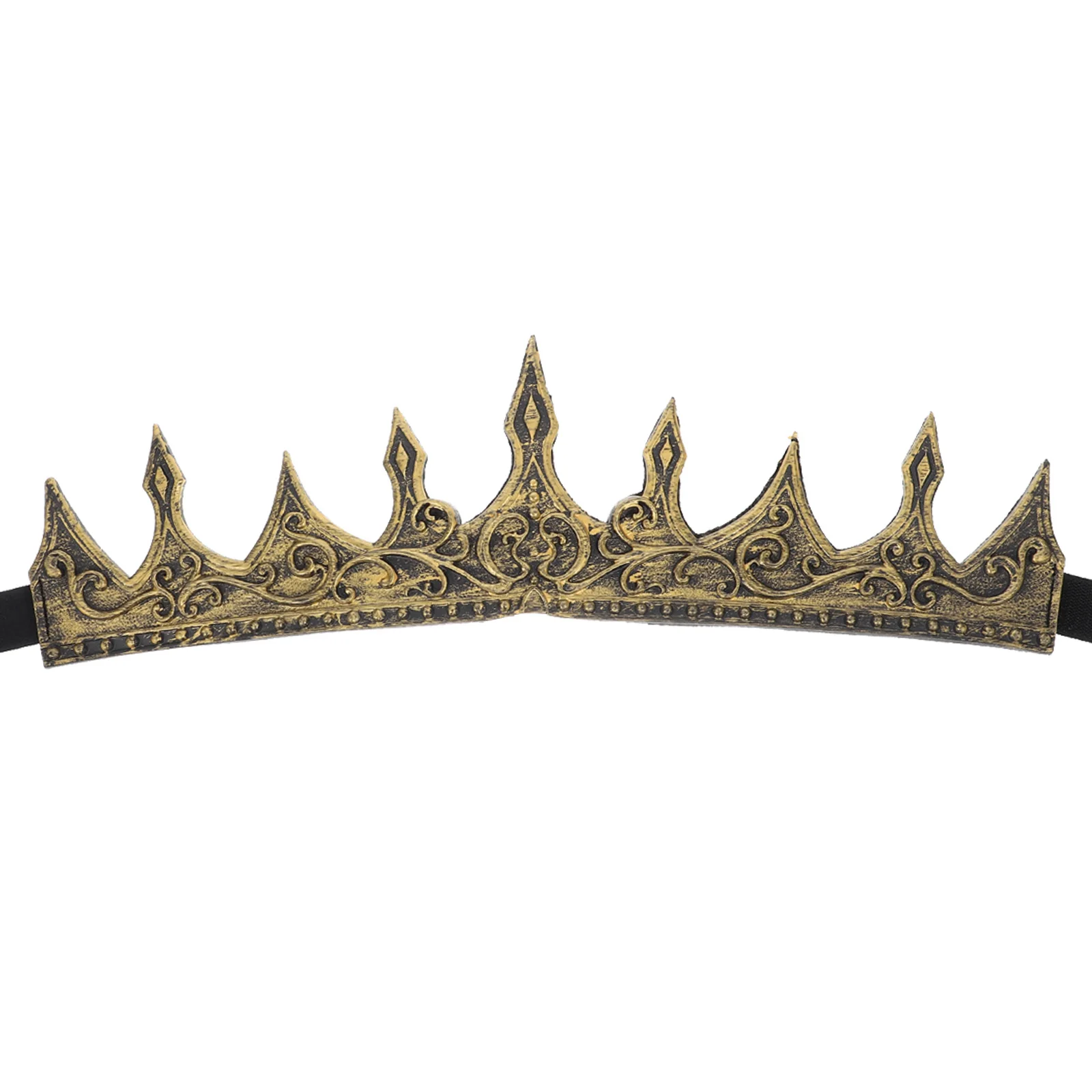 Ipetboom Royal Mittelalter Halloween Stirnband PU Gothic Kopfschmuck für Männer Frauen Vintage Cosplay Kostüm Zubehör