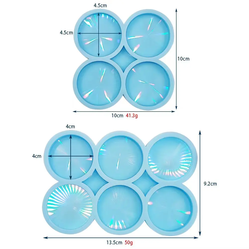 Holographic Light and Shadow Phone Stand Silicone Mold Decorative Sticker Grips Crystal Epoxy Resin Mold