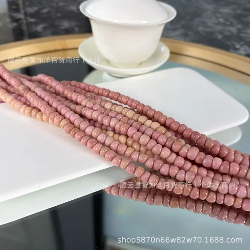 Pink Scale Garlic Bulb Bead Chain, Handmade Beaded Jewelry, Fashion Accessories, Item