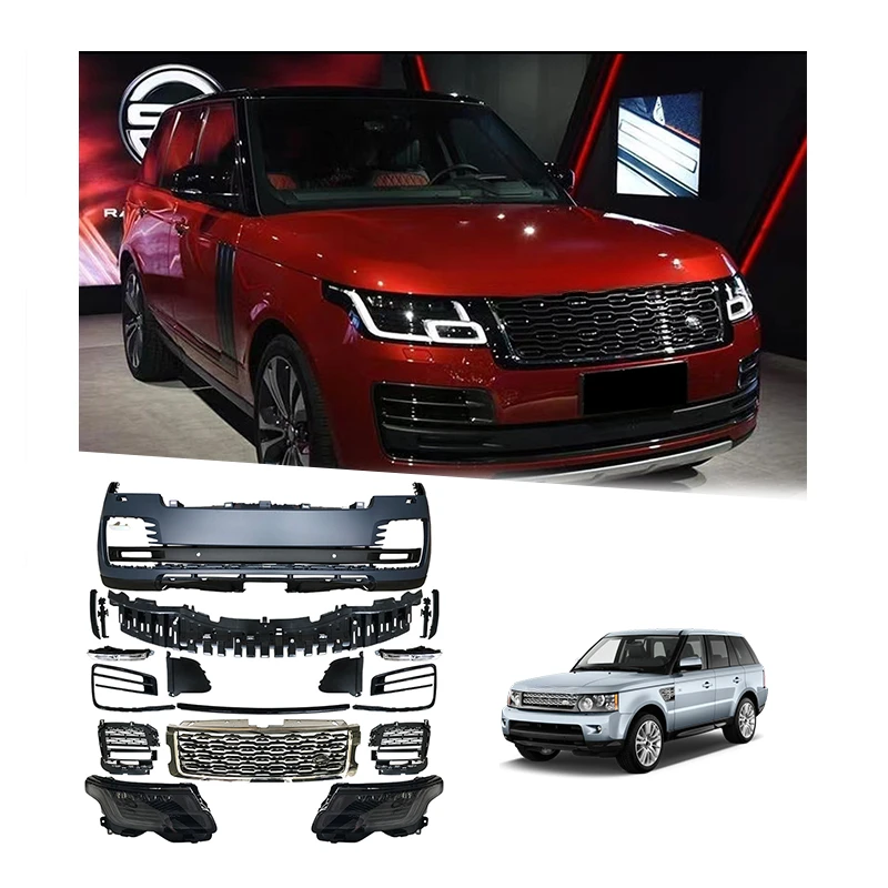 

Auto Parts Upgrade To Latest Style Front Rear Bumper Head Lamp Fender Wide Body Kit For Land Rover Range Rover 2013-2017