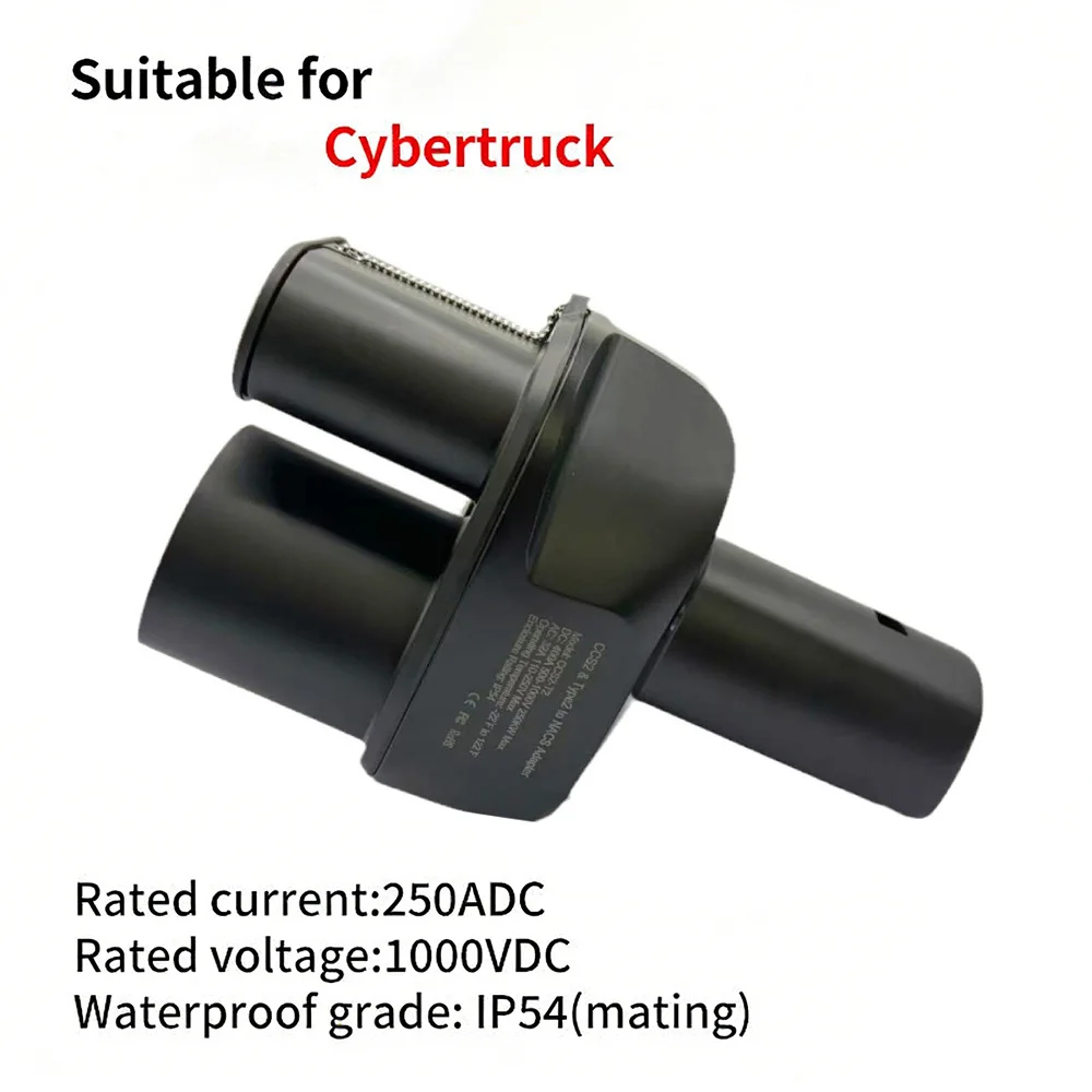 EV Charger for Tesla Cybertruck CCS2 to NACS EV Adapter 250KW DC 8KW AC Fit Model 3/X/Y CCS2 Combo Adaptor Support CCS2 Type2