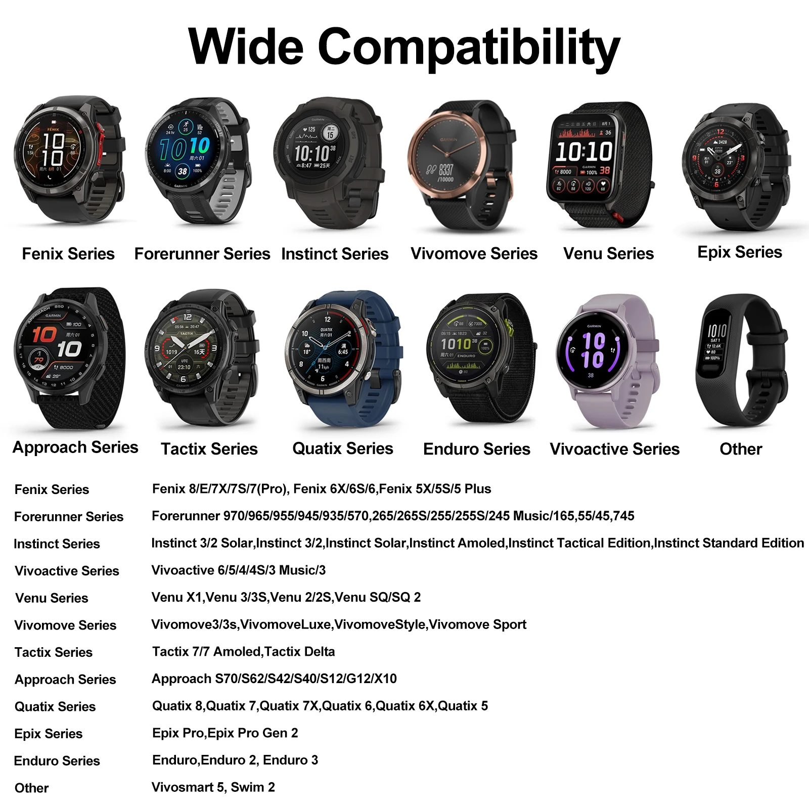 كابل شاحن 2 في 1 للغارمين 8 7x 7s 6s 6X 6 7/Forerunner 970 965 570 265 255 165 55/Vivoactive 6 5 4/Instinct/Venu/Vivomove #2