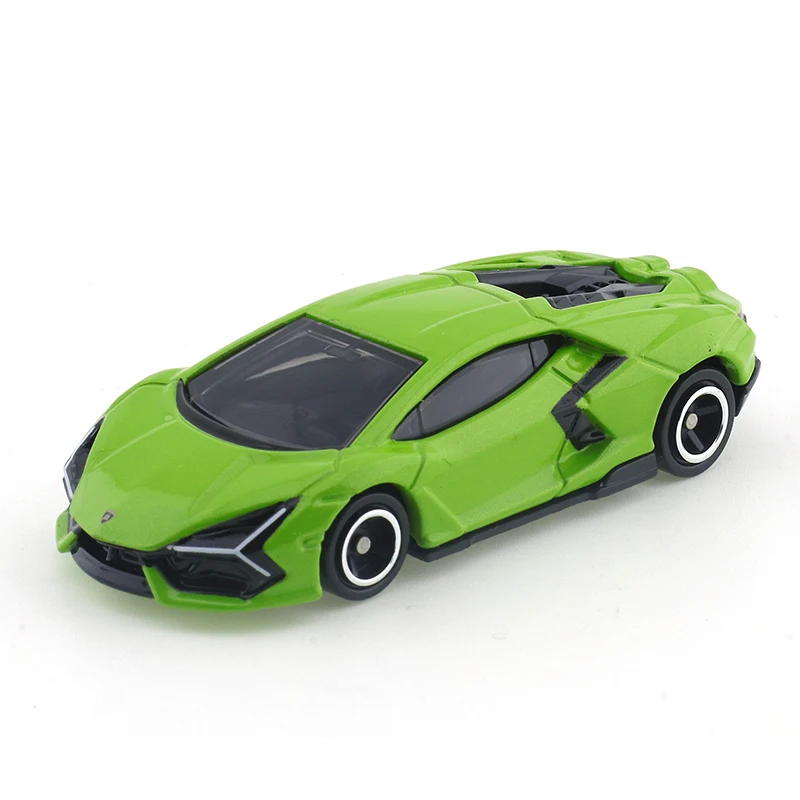 Takara Tomy Tomica No.107 Lamborghini Revuelto coche de juguete de aleación vehículo de Motor modelo de Metal fundido a presión para niños