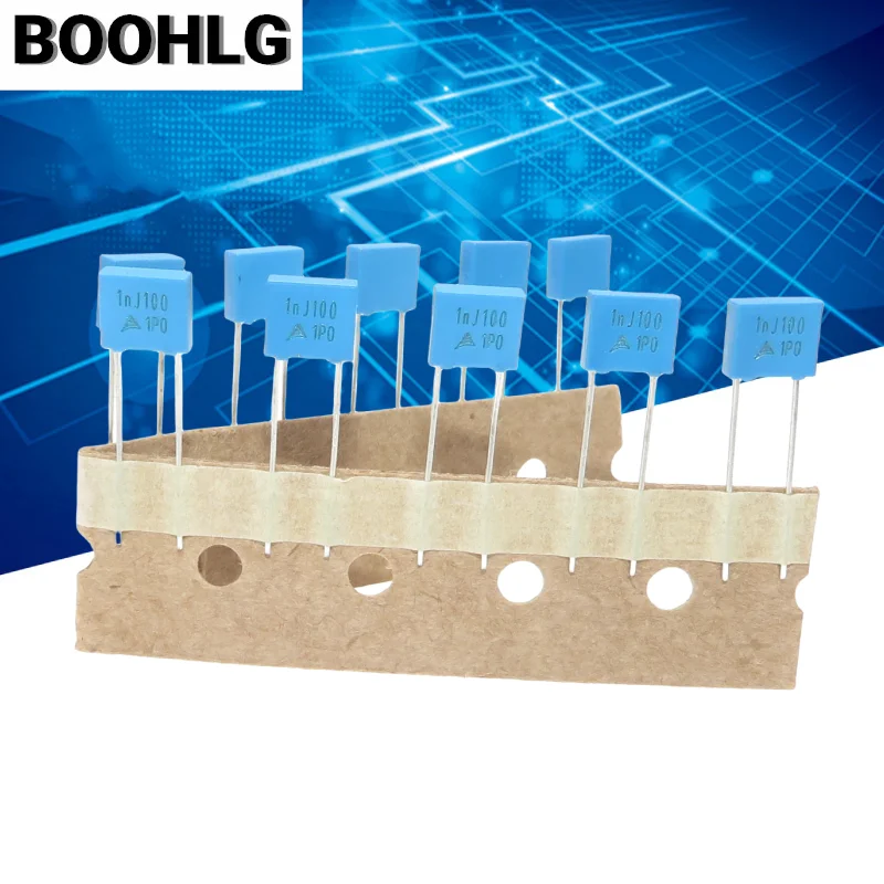 100 шт. полипропиленовый защитный пластиковый пленочный корректирующий конденсатор 100 В 102 222 472 103 473 104 474 1 нФ 10 нФ 0,1 мкФ 0,22 мкФ 0,47 мкФ 1 мкФ