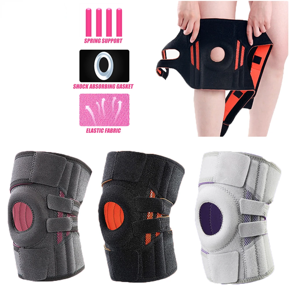 1 PCS Unisex Knee Pad Brace with Side Stabilizers & Patella Gel Pads Support for Meniscus Tear Knee Pain ACL MCL Injury Recovery