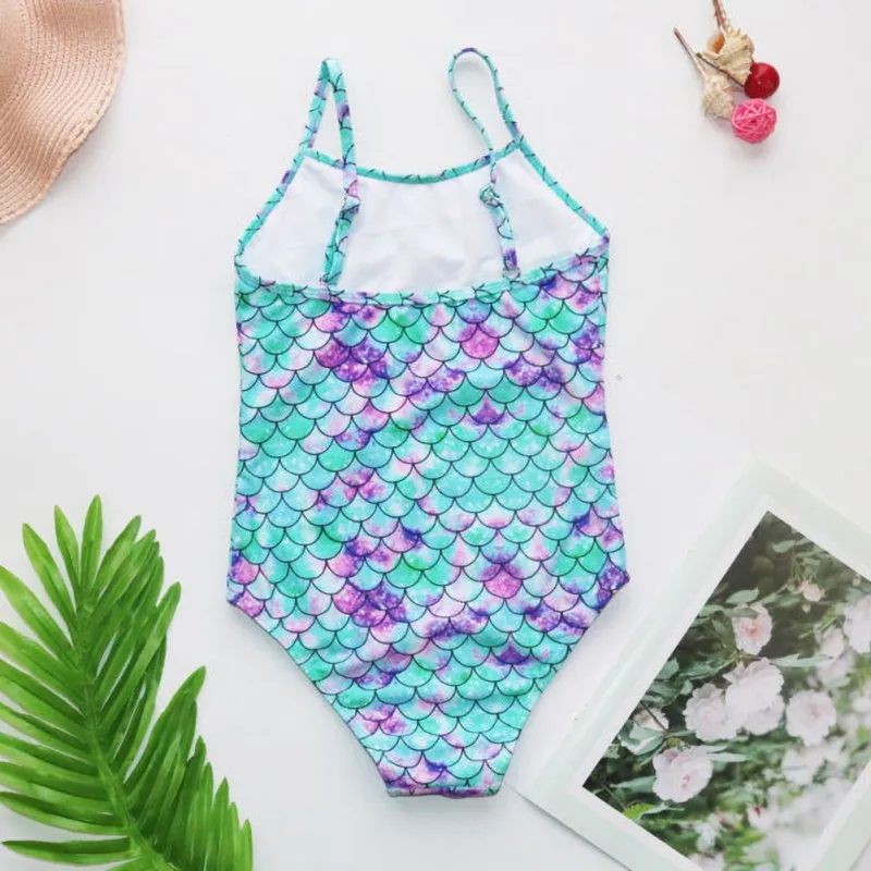 Summer Girls Swimsuits Fruit Printed One Piece Baby Bodysuit Swimwear Kids Bathing Suits Beachwear Children Swimsuits 4-14years