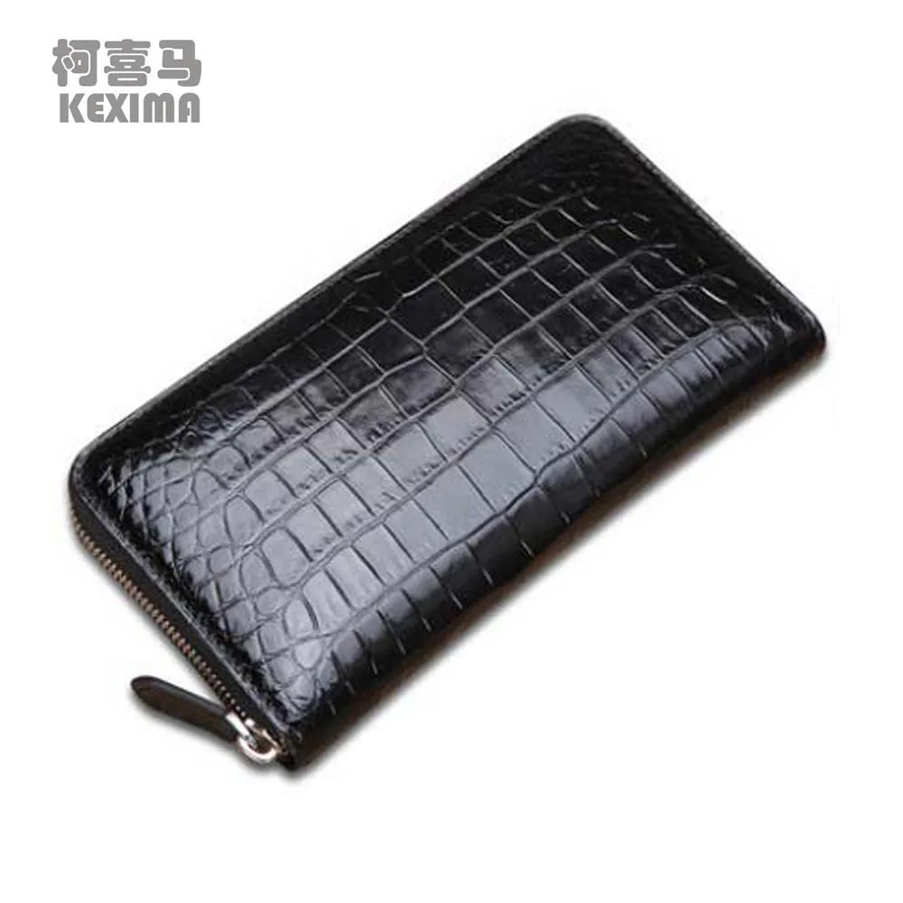 lukani new crocodile  handbags  Men bags  large capacity  crocodile  male  Double zipper  male Hand bag  Male hand caught bag