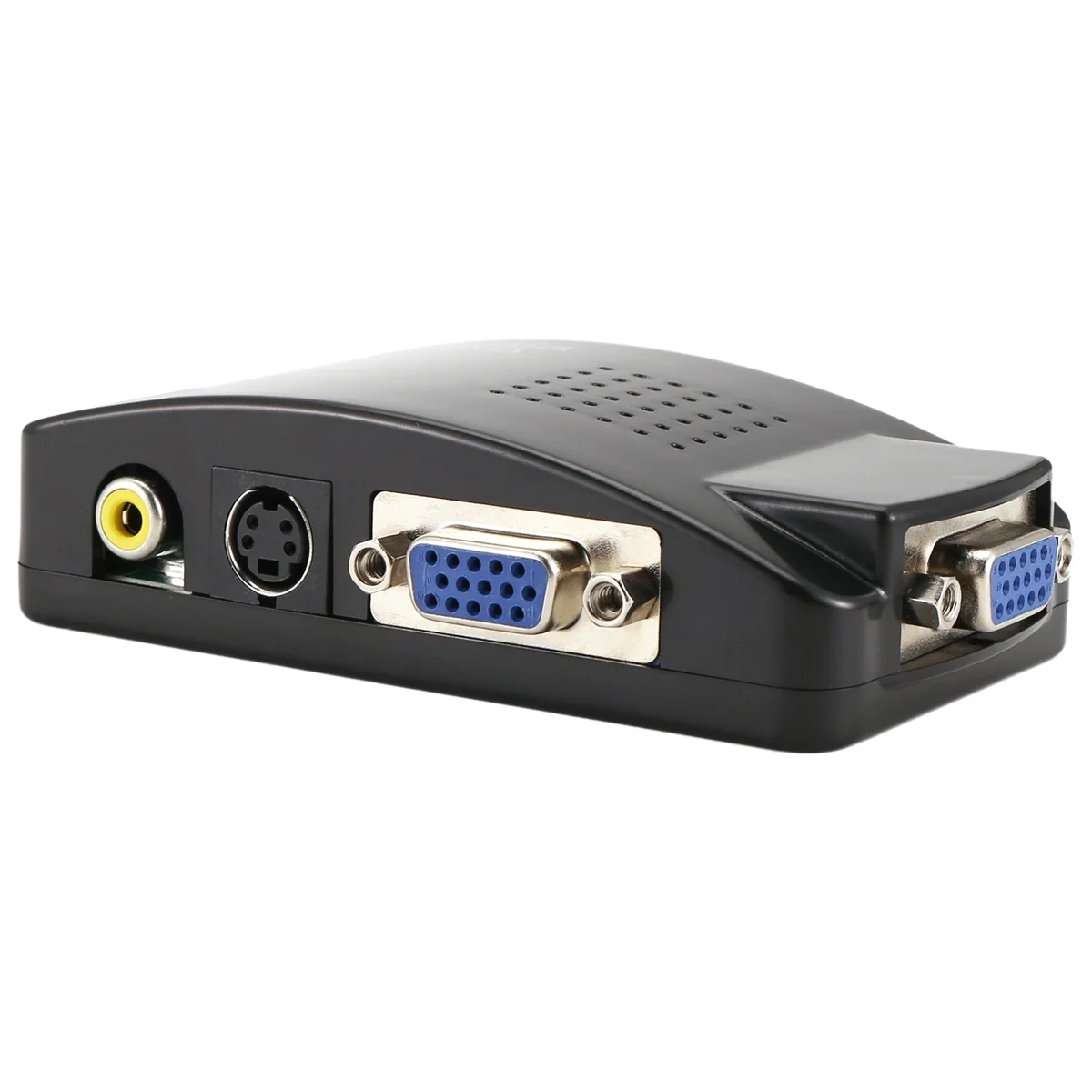 M22KAV to VGA Adapter RCA VGA Converter PC RCA Composite S-Video AV Input to PC VGA LCD Output Converter Switch Box