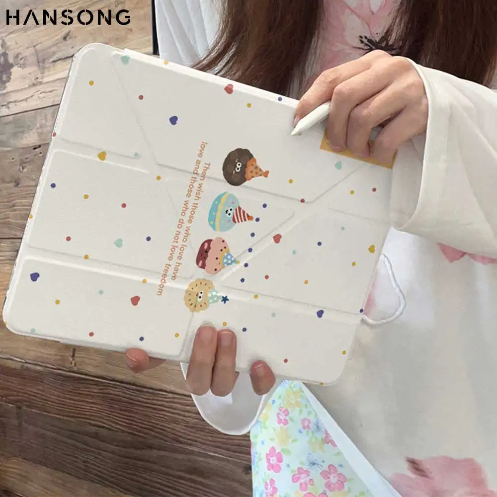 

For iPad Case A16 11th 2025 10.2 9th 8th 7th Generation Pro 11 13 2024 12.9 Cover Pencil Holder Funda For iPad Air 5 4 13 11 1 2