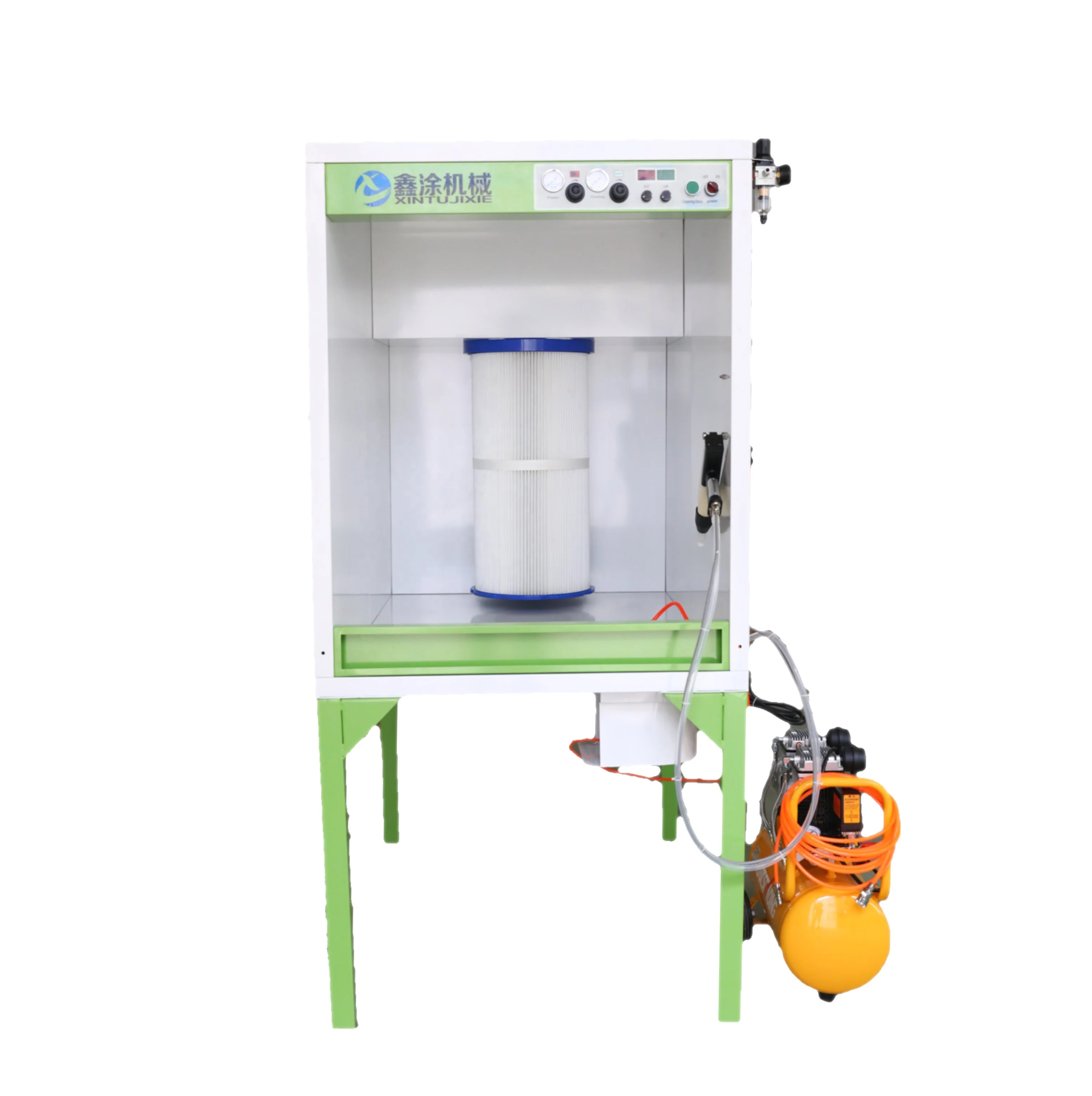 

Integrated Spray Booth for Household or Small Studio with Spray Gun and air Compressor
