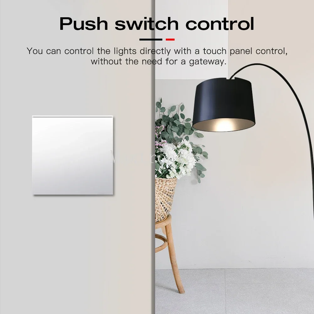 Din Rail ZigBee AC DimmerGL-SD-003PZigbee3.0+2.4G+PUSH RF Remote Electrical Guide Rail Work with Tuya SmartThings Alexa GLEDOPTO