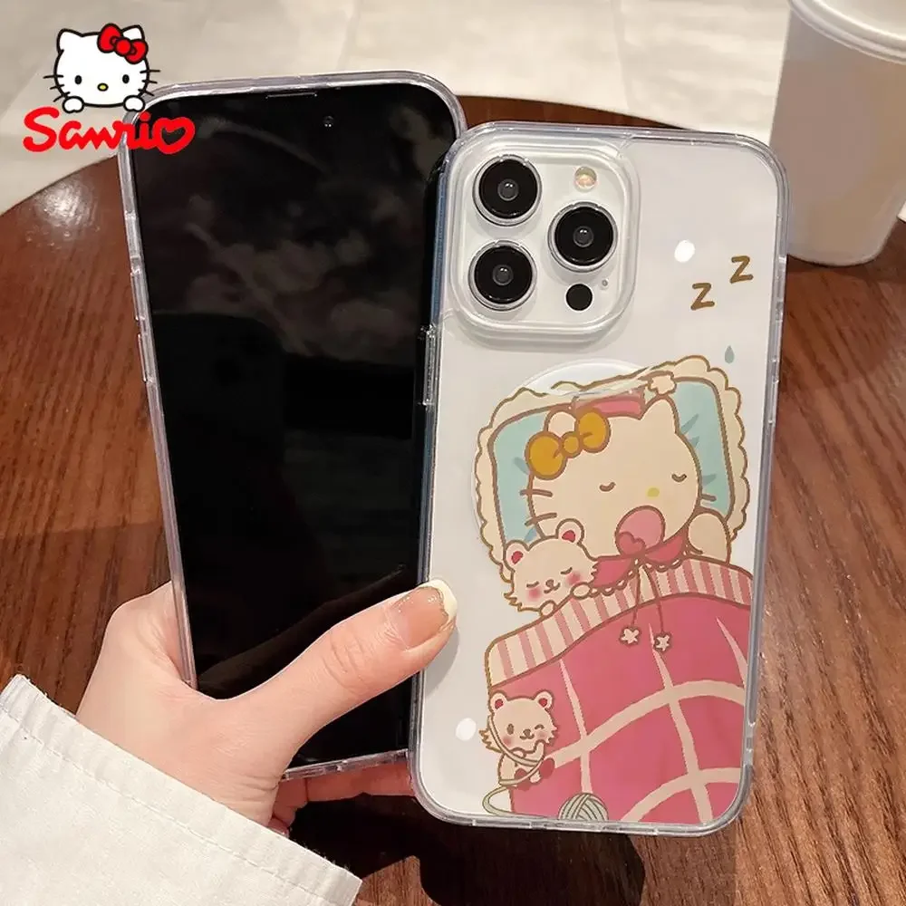 Sanrio Hellokitty Iphone 16 Promax étui Iphone 16/15/14/13/12/11/x/xs/xs Max/pro Max femme Iphone 13 étui Sanrio Kt mode