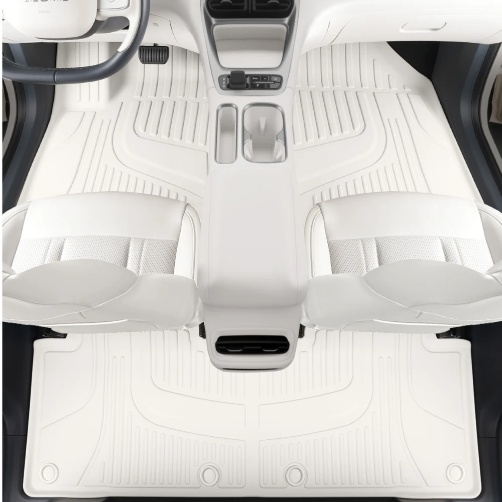 White Floor Mats For Geely EX2 LHD 2024 2025 2026 Car Floor Mats EX2 Xingyuan TPE Trunk Mat Floor Liner