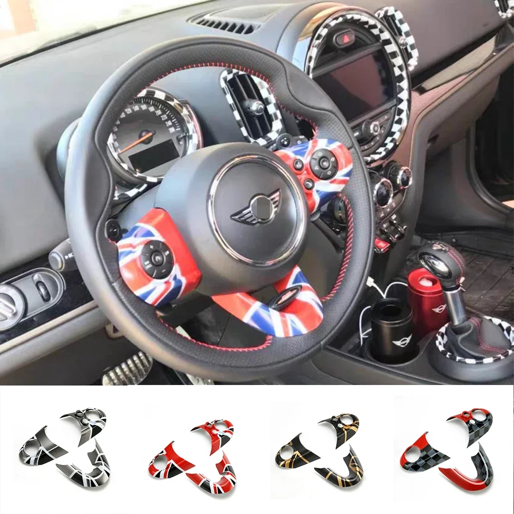 Union Jack Steering Wheel Case Sticker Cover for M Coope r S J C W F 54 club F 55 F 56 F 57 F 60 Car-Styling Accessories