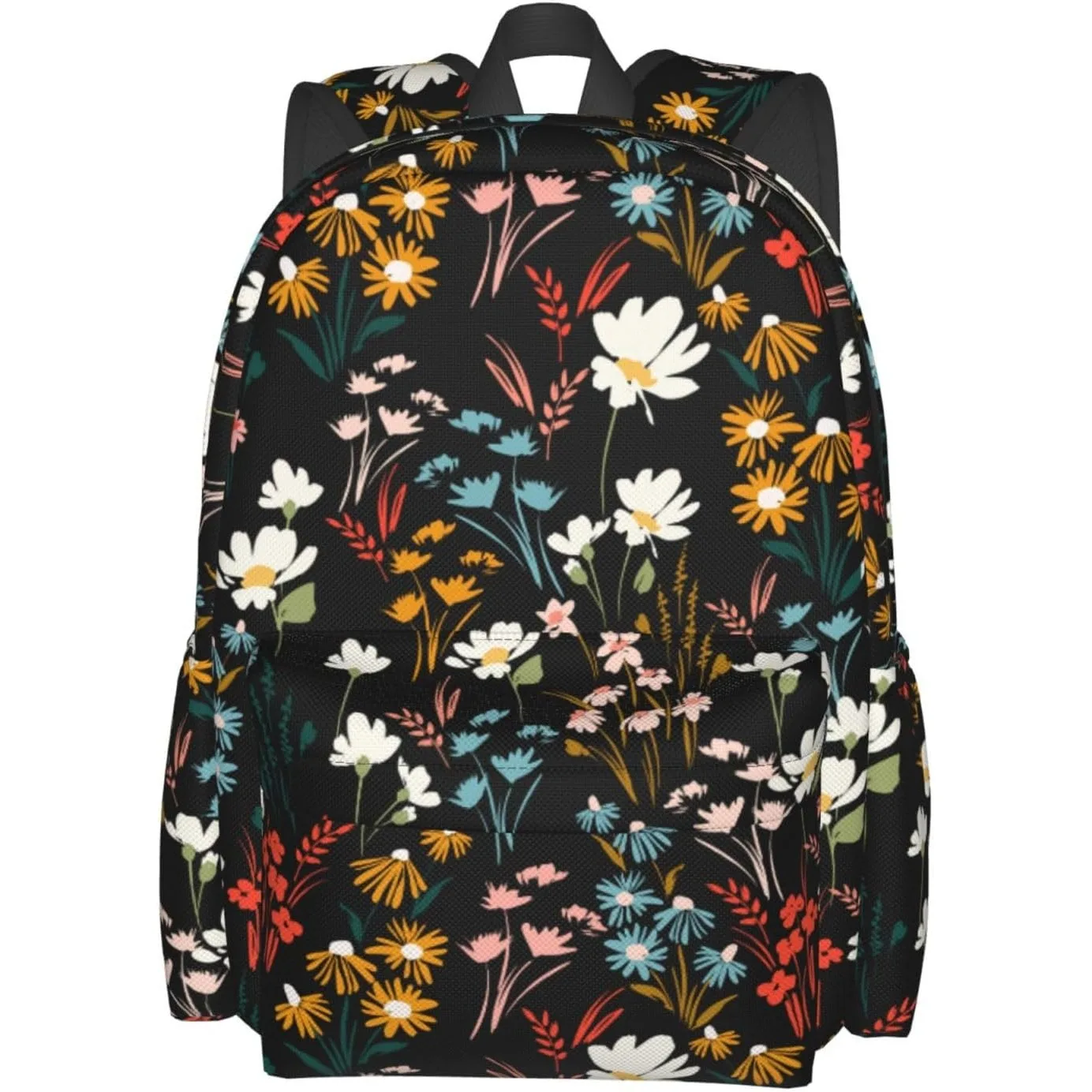 

Шикарный стильный рюкзак с полевыми цветами и регулируемыми мягкими лямками, рюкзаки для путешествий в колледж