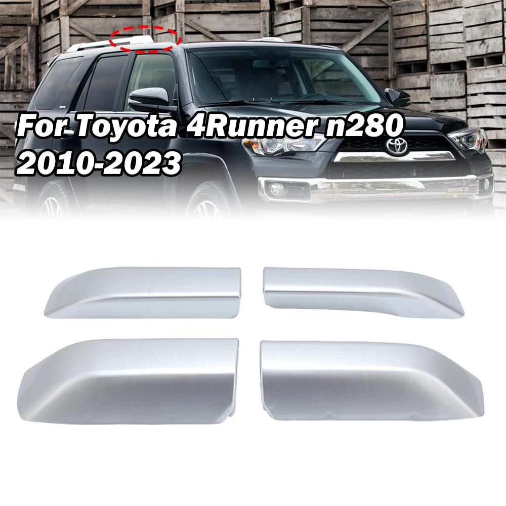 

Roof Rack Bar Rail End Cover for Toyota 4Runner N280 2010 2011 -2023 Replacement Silver Shell Cap Roof Racks cars accessories