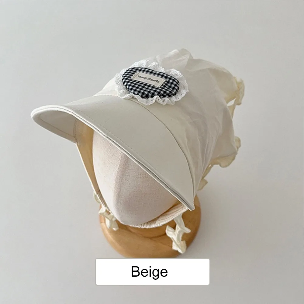 

Новая детская клетчатая кружевная шапка, весна-лето, треугольный шарф для волос, милая быстросохнущая солнцезащитная шапка