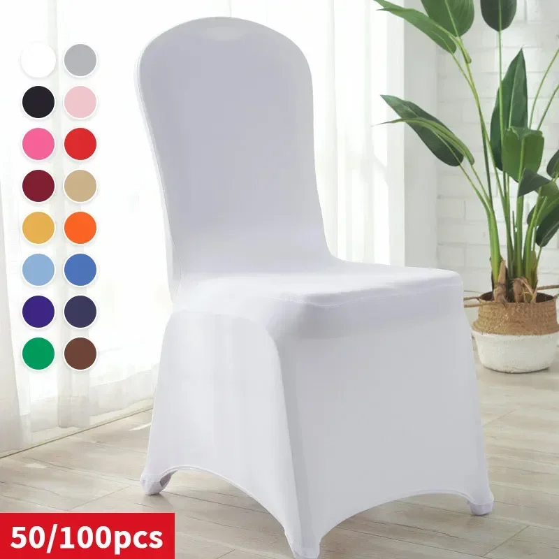 

0.2kg/pc Thickened Wedding Chair Cover Spandex Stretch Slipcover for Restaurant Banquet Hotel Dining Party Universal Chair Cover