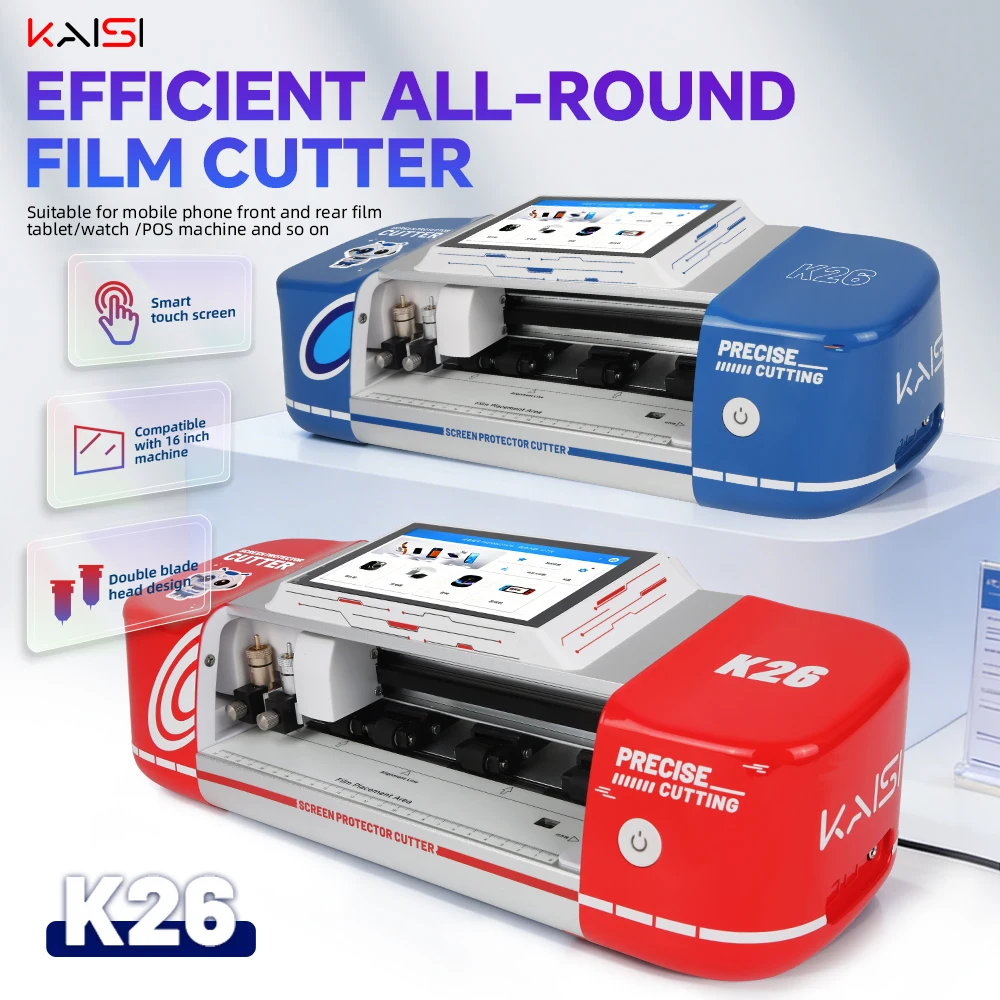

Kaisi K26 Unlimited Times 16 Inches Cutting Machine Double blade Flexible Hydrogel Film Cutter WiFi+Bluetooth Intelligent