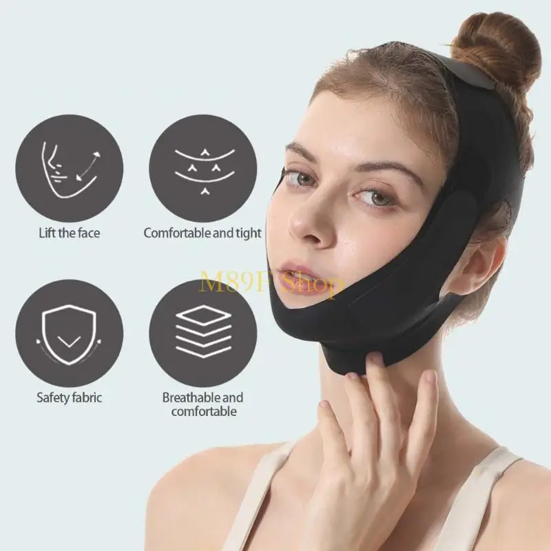 สายรัดยกหน้ายาว M89F สำหรับรูปทรง V การปรับเส้นขอบบ้านผ้าโพกศีรษะนุ่ม ๆ