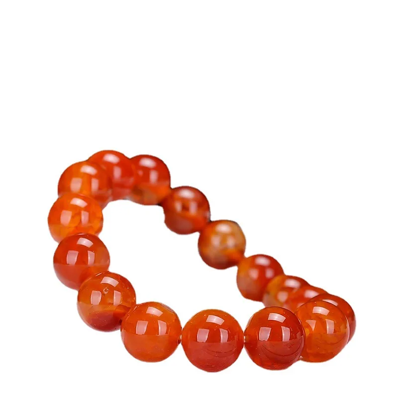 

Agate bracelet, red dragon scale phoenix blood agate bracelet, men's and women's jade bracelet.