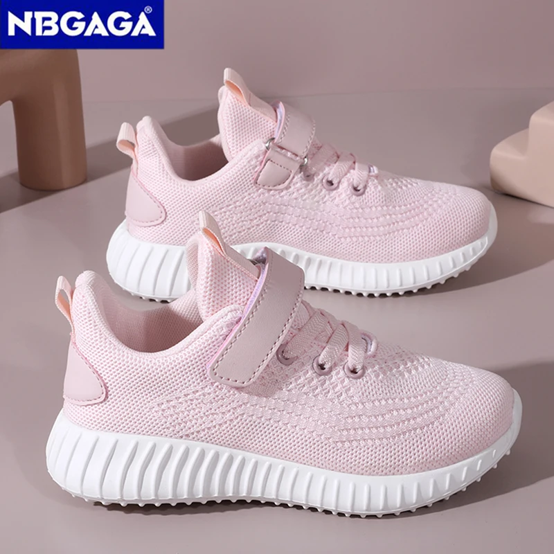 Children Sneakers Casual Shoes for Girls Pink Comfortable Breathable Running Shoe Sports Kids Boys Flat Walking Shoes Size 28-39