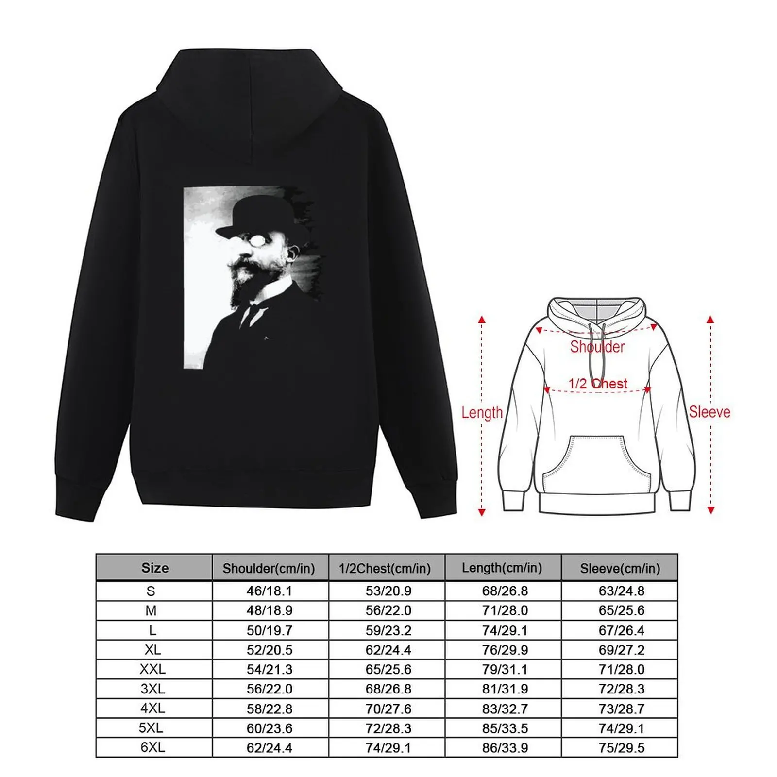 Erik Satie - classical music Hoodie anime clothes autumn new products anime clothing winter clothes japanese hoodie
