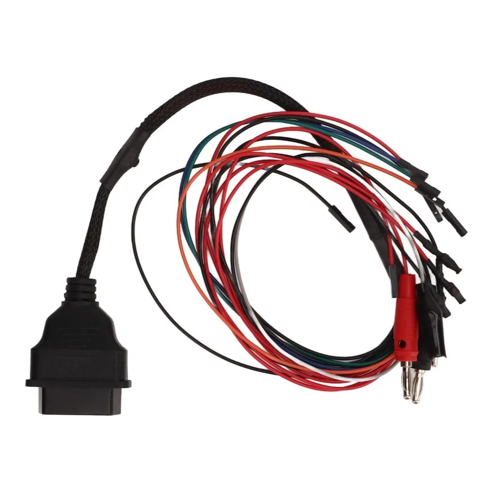 Compact ABS & Metal OBD2 Jumper Cable Multi-Connector Universal ECU Programming Tool 16-Pin ECU Bench Cable Auto Shop