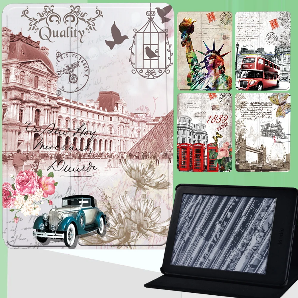 Tablet Case for Kindle Paperwhite 5/Paperwhite 4/Kindle 10th/Kindle 8th/Paperwhite1 2 3 Retro Series Anti-fall Flip Stand Cover