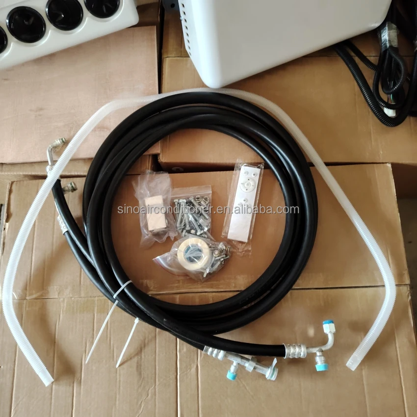 جرار فان المقصورة برودة تكييف الهواء الكهربائي 24 فولت 12 فولت وقوف السيارات 12 فولت شاحنة مكيف الهواء