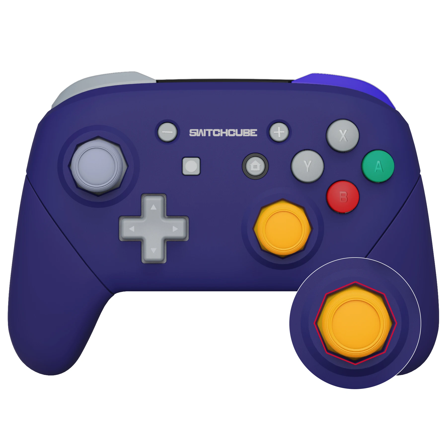 eXtremeRate Octagonal Gated Sticks Design Replacement Grip Shell for NS Switch Pro Controller- Classic SwitchCube Style