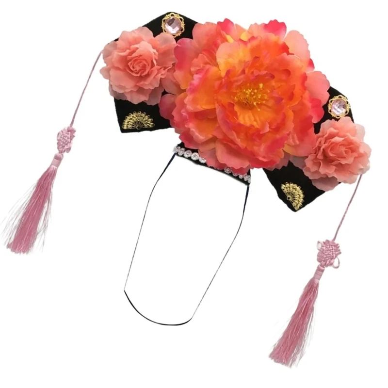 Girl Fun Hairbands Chinese Princess for Photo Studio Photo Flower Headwear DXAA