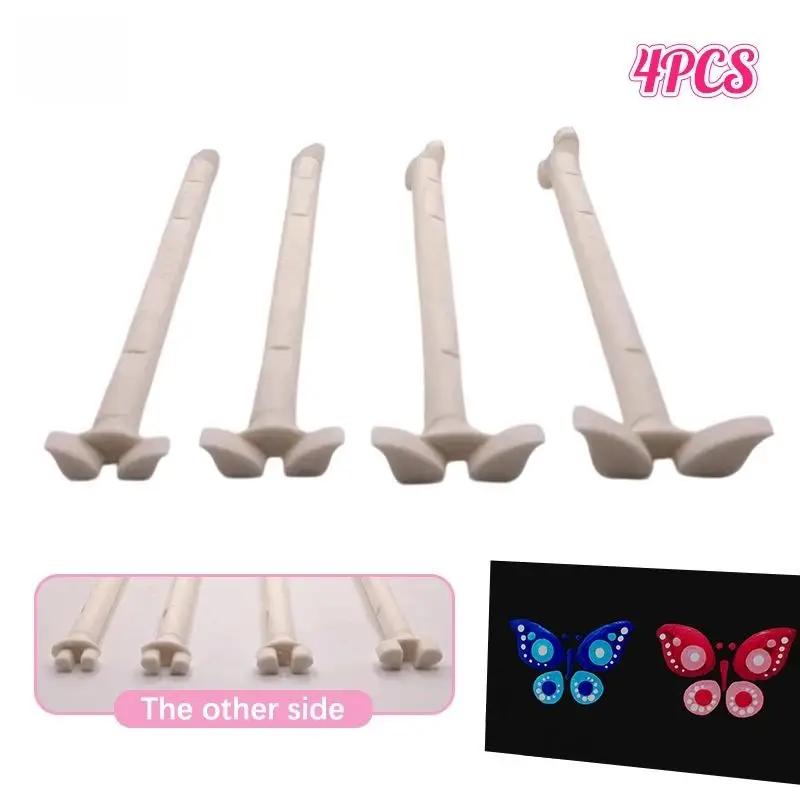 4Pcs Dot Painting Pen Embossing Tools Art Stamp Pen DIY Graffiti Flowers Butterflies Moon Pattern Flower Floral Dotting Tool Set