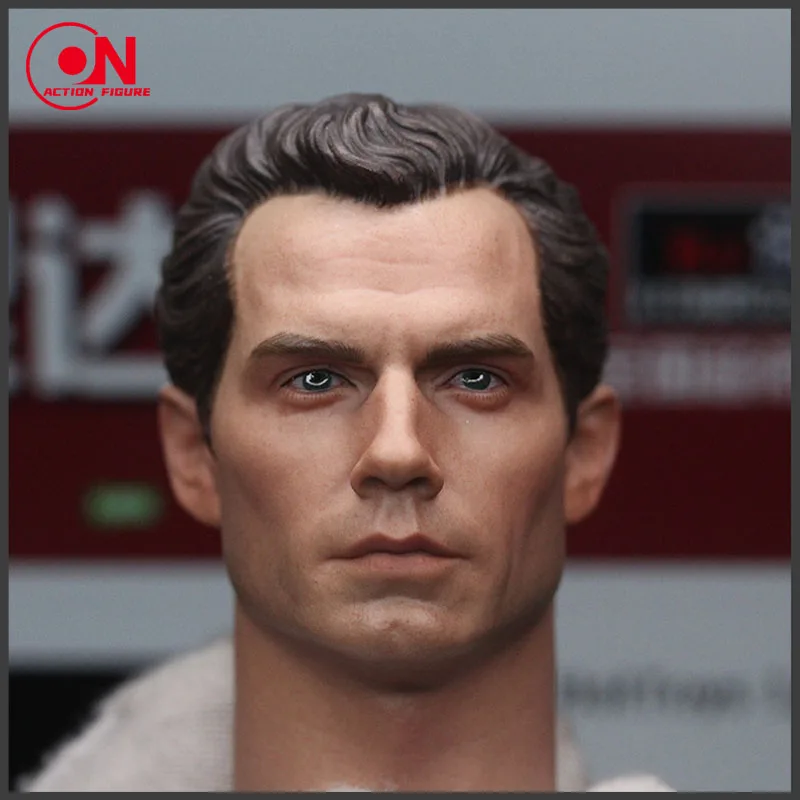 In magazzino 1/6 Henry Cavill Head Sculpture Carving With Neck England Actor Soldier per 12 "TBleague Phicen Action Figure Model Toy