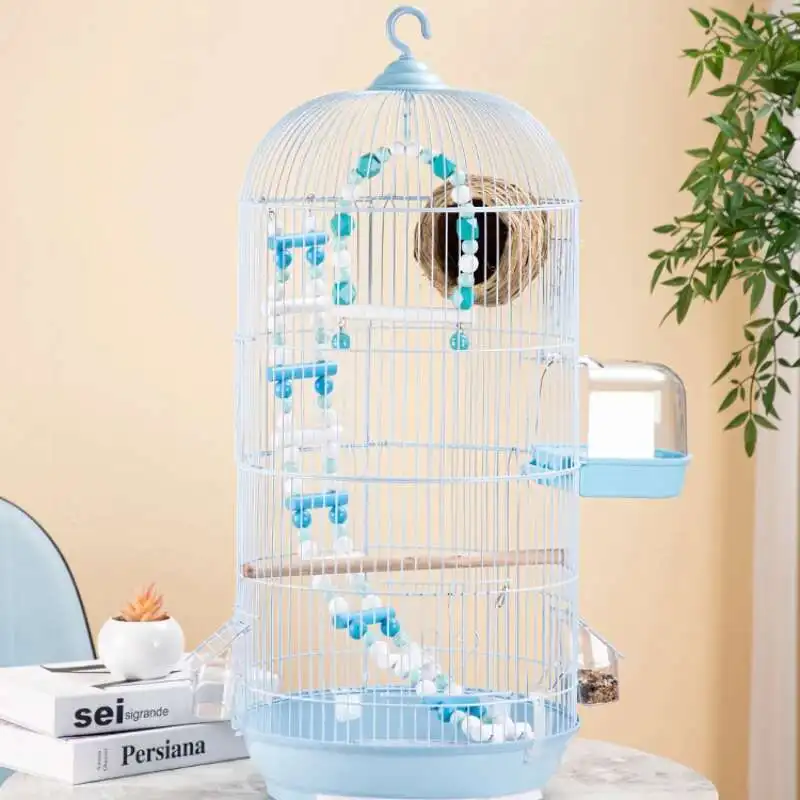 

Toys Nest Hamster Bird Cage Round House Habitat Carrier Bird Cage Outdoors Courtyard Oiseaux Accessoires Pet Products RR50BC