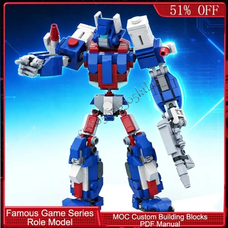 429 PCS Brickheadz Max Shield MOC, Design Modular Personalizável de Blocos de Construção, Brinquedo Criativo Popular para Crianças, Presente de Natal