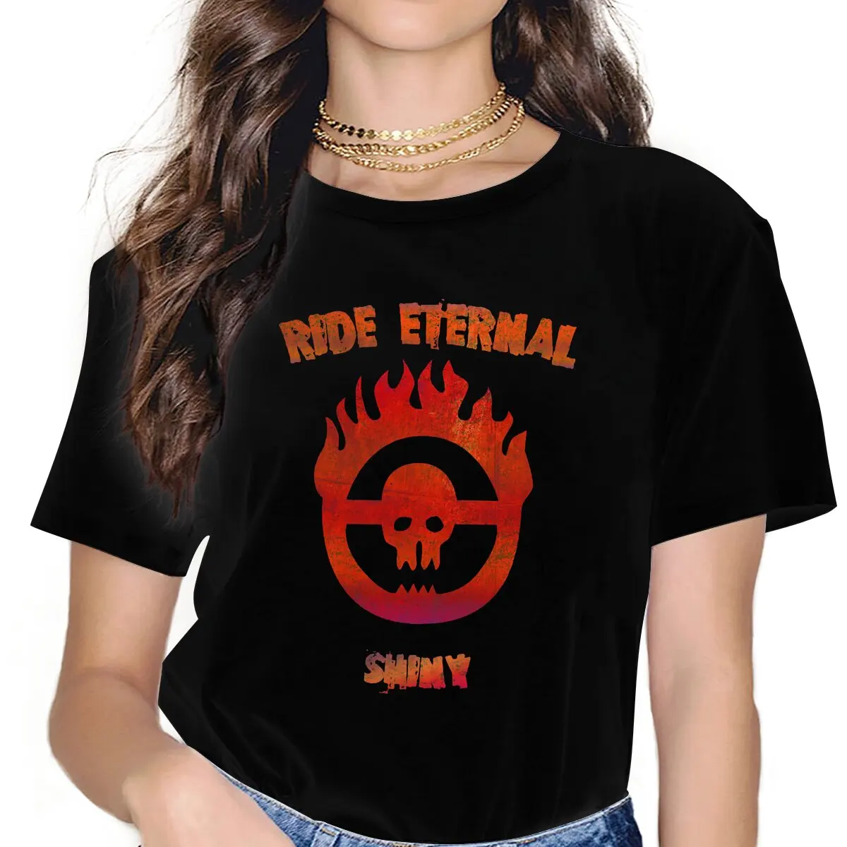 Ride Eternal Rust Women Tshirts Mad Max Rockatansky Benno Swaisey Film Grunge Vintage Female Clothing Loose Graphic Streetwear